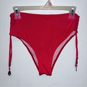 High Waisted Hot Pink Bikini Bottoms